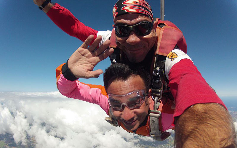 Tandem Skydiving in Mauritius
