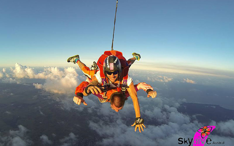 Tandem Skydiving in Mauritius